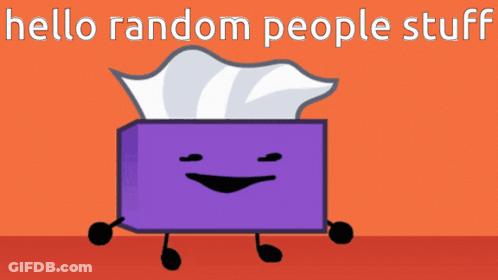 Tissue Box Hello Random People Stuff GIF