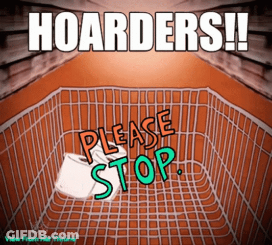 Tissue Market Hoarders GIF