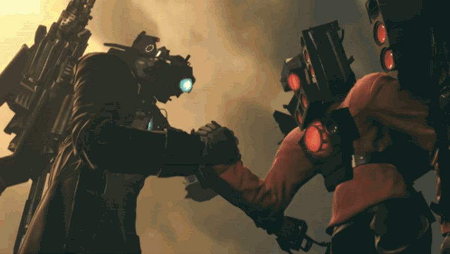 Titan Camera And Titan Speaker Skibidi Toilet Meme GIF