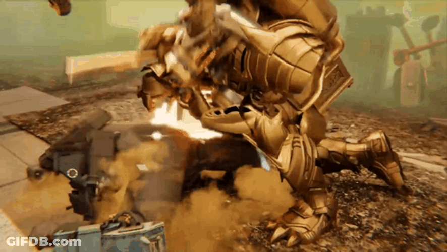 Titan Clockman Punch Speakerman GIF
