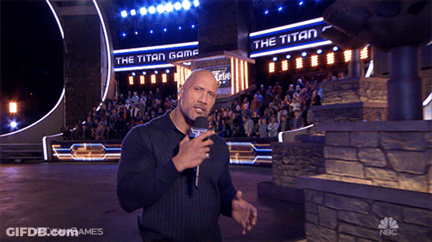 Titan Games Eyebrow Raise Dwayne Johnson GIF