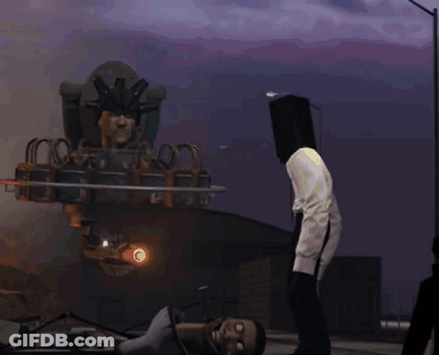 Titan Speakerman Got City Explode GIF