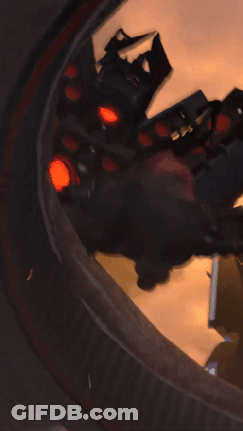Titan Speakerman Gun Blast GIF