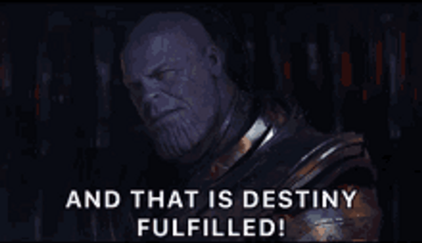 Titan Thanos Destiny Fulfilled GIF