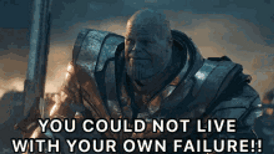 Titan Thanos Inspiring Quote GIF