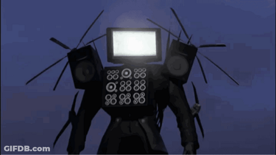 Titan Tv Man Angry Face Skibidi Toilet GIF