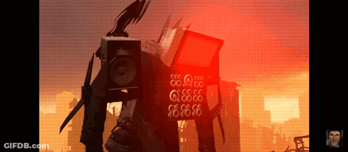Titan Tv Man Intense Battle GIF