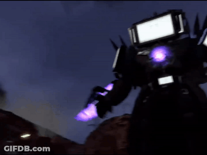 Titan Tv Man Pointed His Target GIF