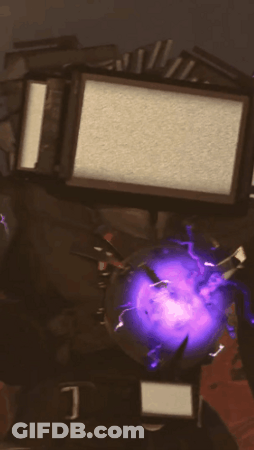 Titan Tv Man Purple Light GIF