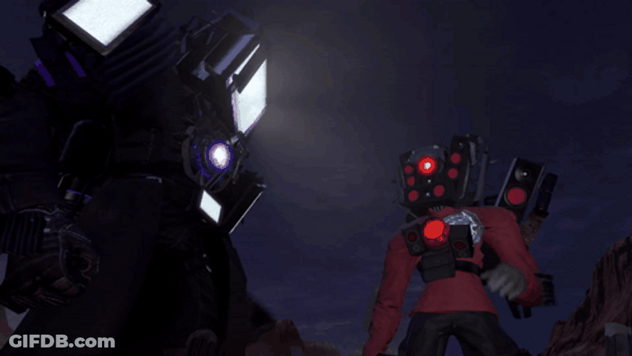 Titan Tv Man Purse Fight GIF
