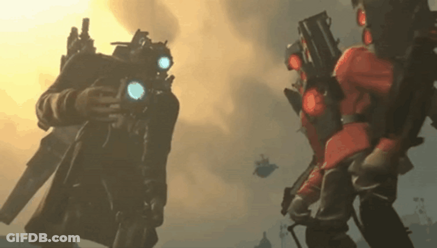 Titan Tv Man Speaker Man Handshake GIF