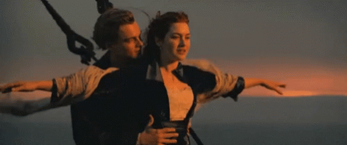 Titanic Iconic Flying Out GIF