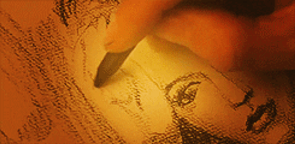 Titanic Jack Sketching Rose GIF