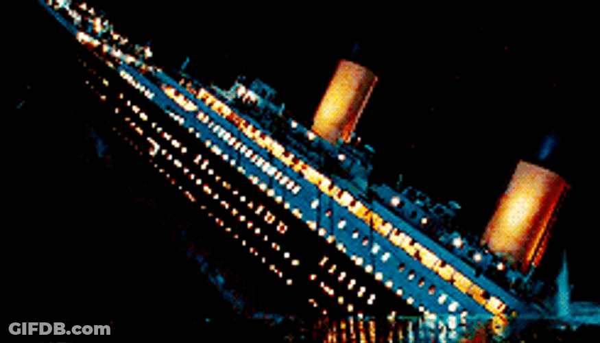 Titanic Ship Electricity Off GIF