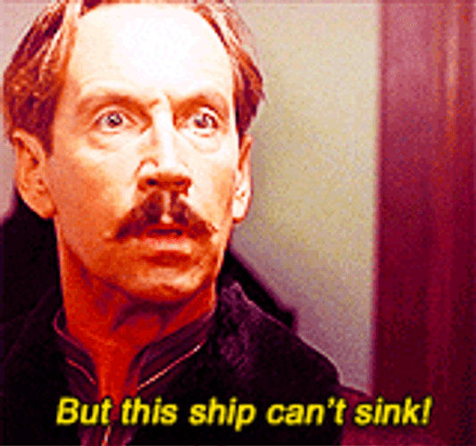 Titanic Sinking But This Ship Can't Sink GIF