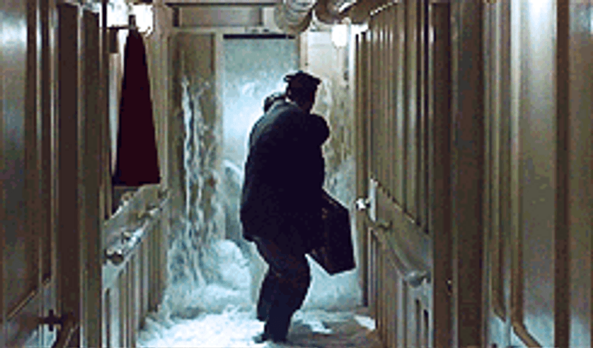Titanic Sinking Jack And Rose Chased By Water GIF