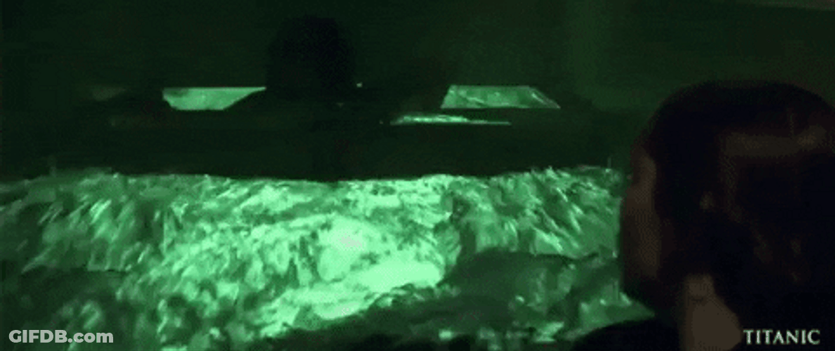 Titanic Sinking Jack Go Under Water GIF