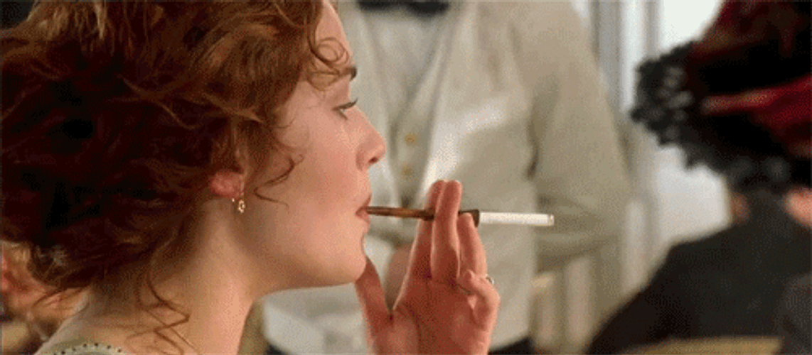 Titanic Smoking Rose GIF