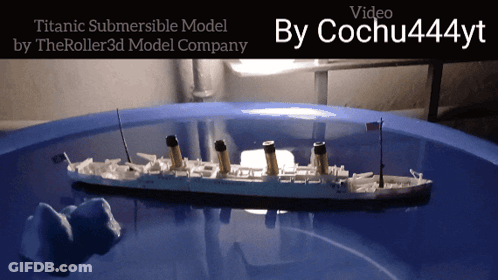 Titanic Submersible Model By Roller 3D Model Company GIF