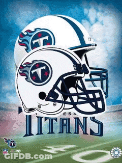 Titans Football Poster With Two Helmets GIF