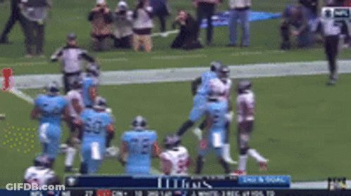 Titans Vs Giants Football Game GIF