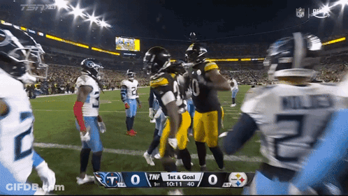 Titans Vs Steelers Football Game GIF