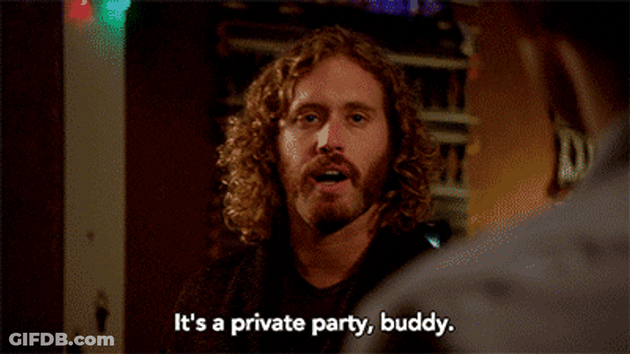 Tj Miller Kicked Out Guy From His Private Party GIF