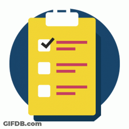 To Do List Paper GIF