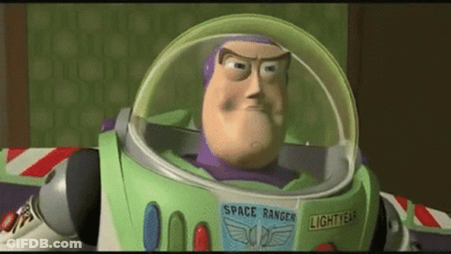 To Infinity And Beyond Buzz Lightyear Flying GIF