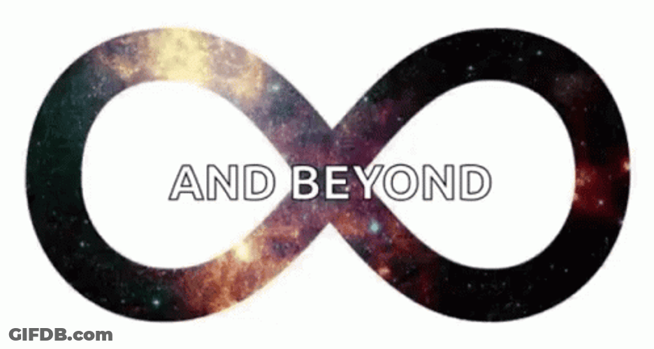 To Infinity And Beyond Colorful Space GIF
