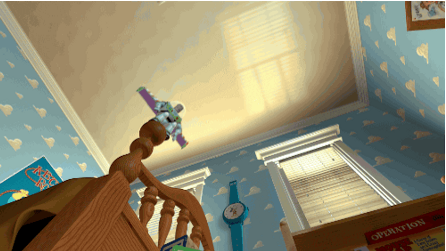 To Infinity And Beyond Falling Down GIF