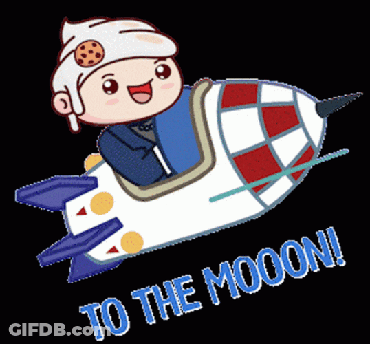 To The Moon Creamies Flying GIF