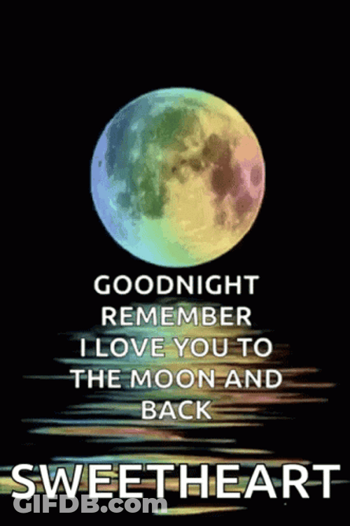 To The Moon Goodnight Sweetheart GIF