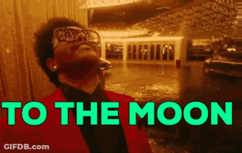 To The Moon The Weeknd Blinding GIF