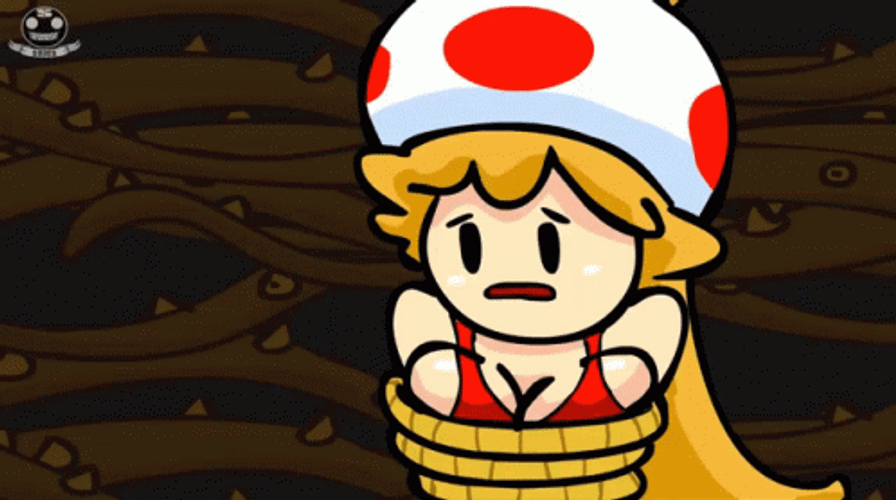 Toad Female Version Tied Up GIF