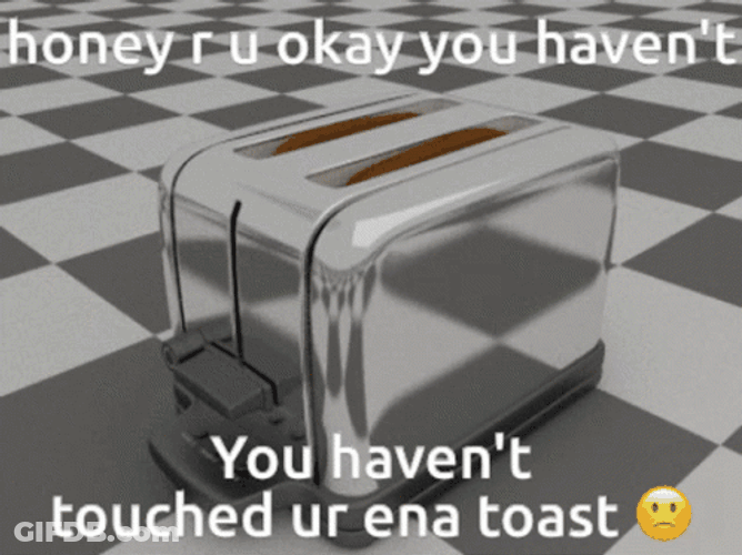 Toast Bread Honey Are You Okay GIF