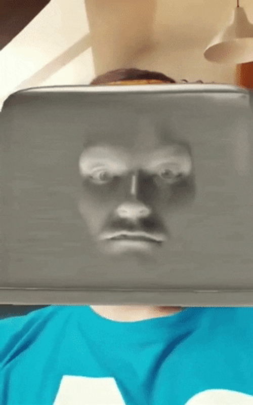 Toast Bread Shocked Reaction GIF