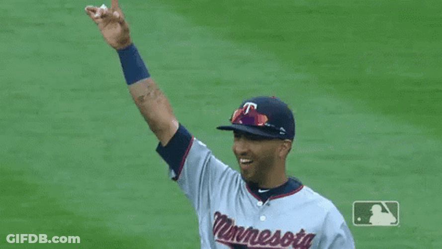 Toast To Eddie Rosario GIF