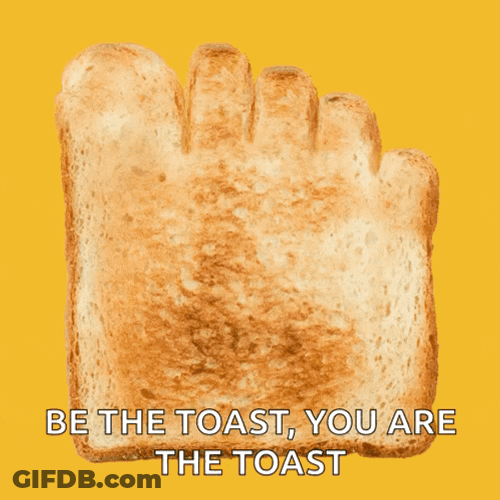 Toast Toes GIF