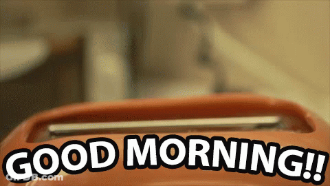 Toaster Saying Good Morning GIF