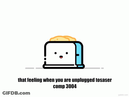 Toaster With Toast Coming Out GIF