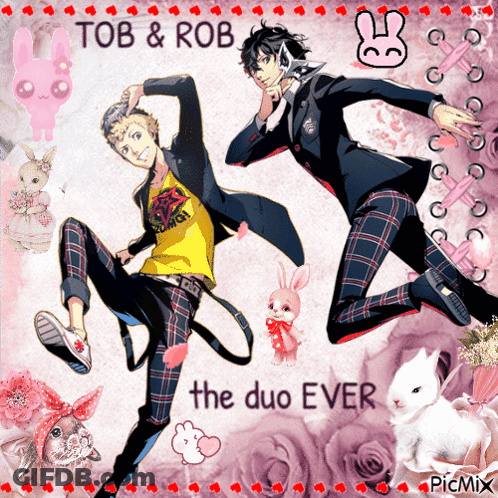 Tob And Rob The Duo Ever Anime Characters GIF