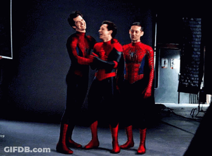Tobey Maguire And Other Spider-Mans GIF