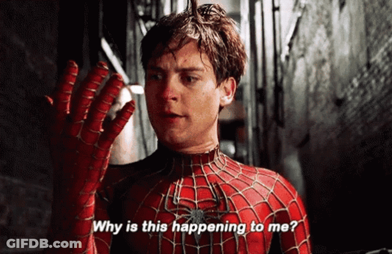 Tobey Maguire Asking Himself GIF