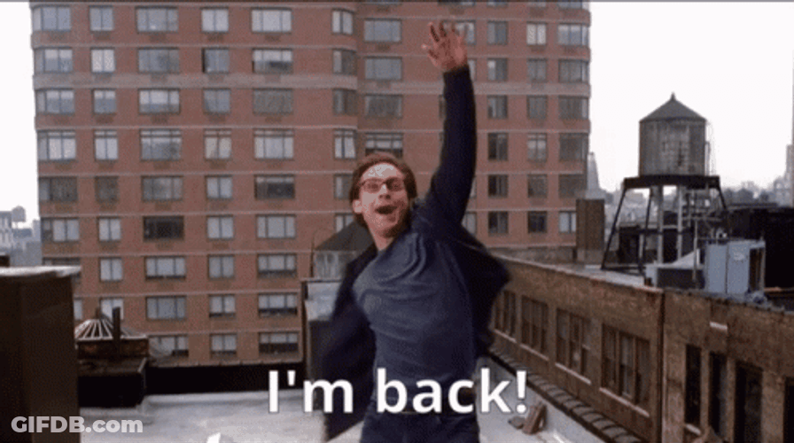 Tobey Maguire Happily Flying GIF