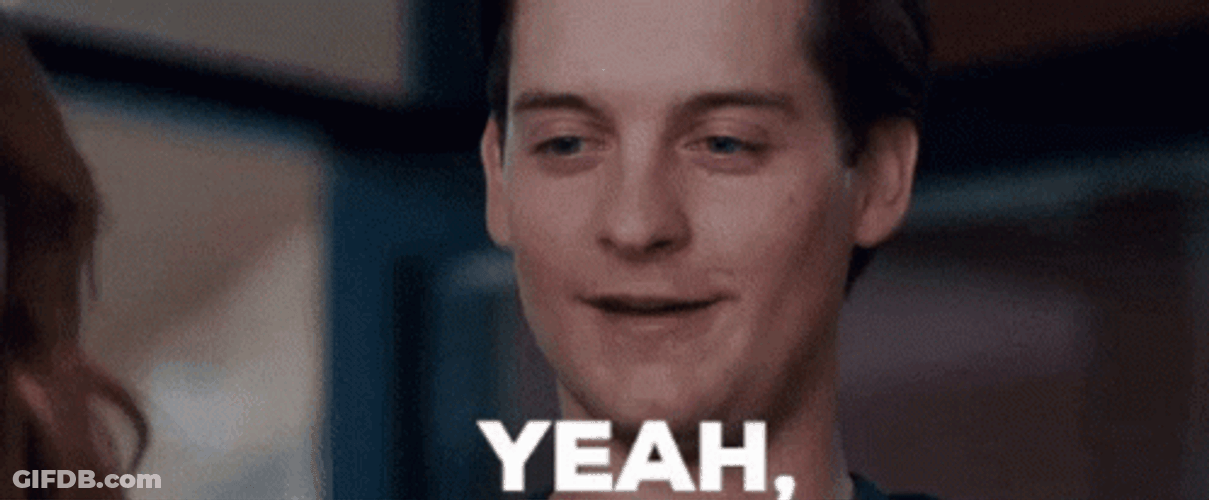 Tobey Maguire Saying Great GIF