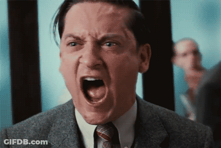 Tobey Maguire Shouting GIF