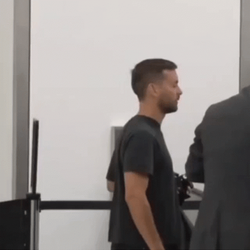 Tobey Maguire Turning His Head GIF