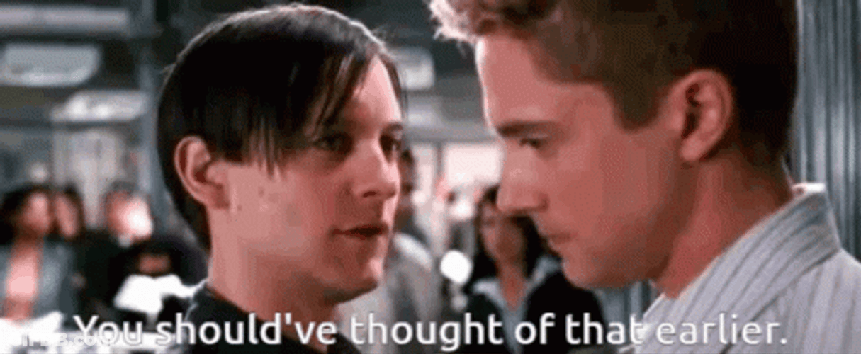 Tobey Maguire Whispering GIF