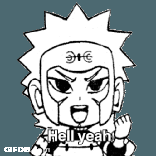 Tobirama Hell Yeah Sticker GIF